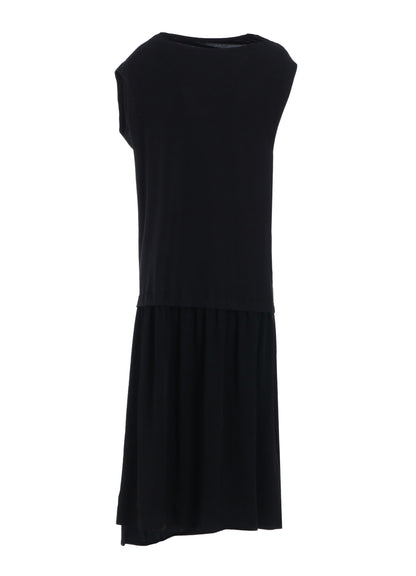 CREPE de CHINE CLOTH FRENCH SLEEVE DRESS