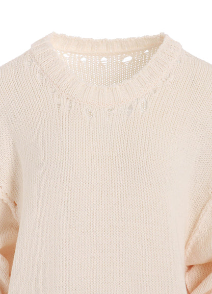 BROAD STITCH JERSEY LINKING PULLOVER