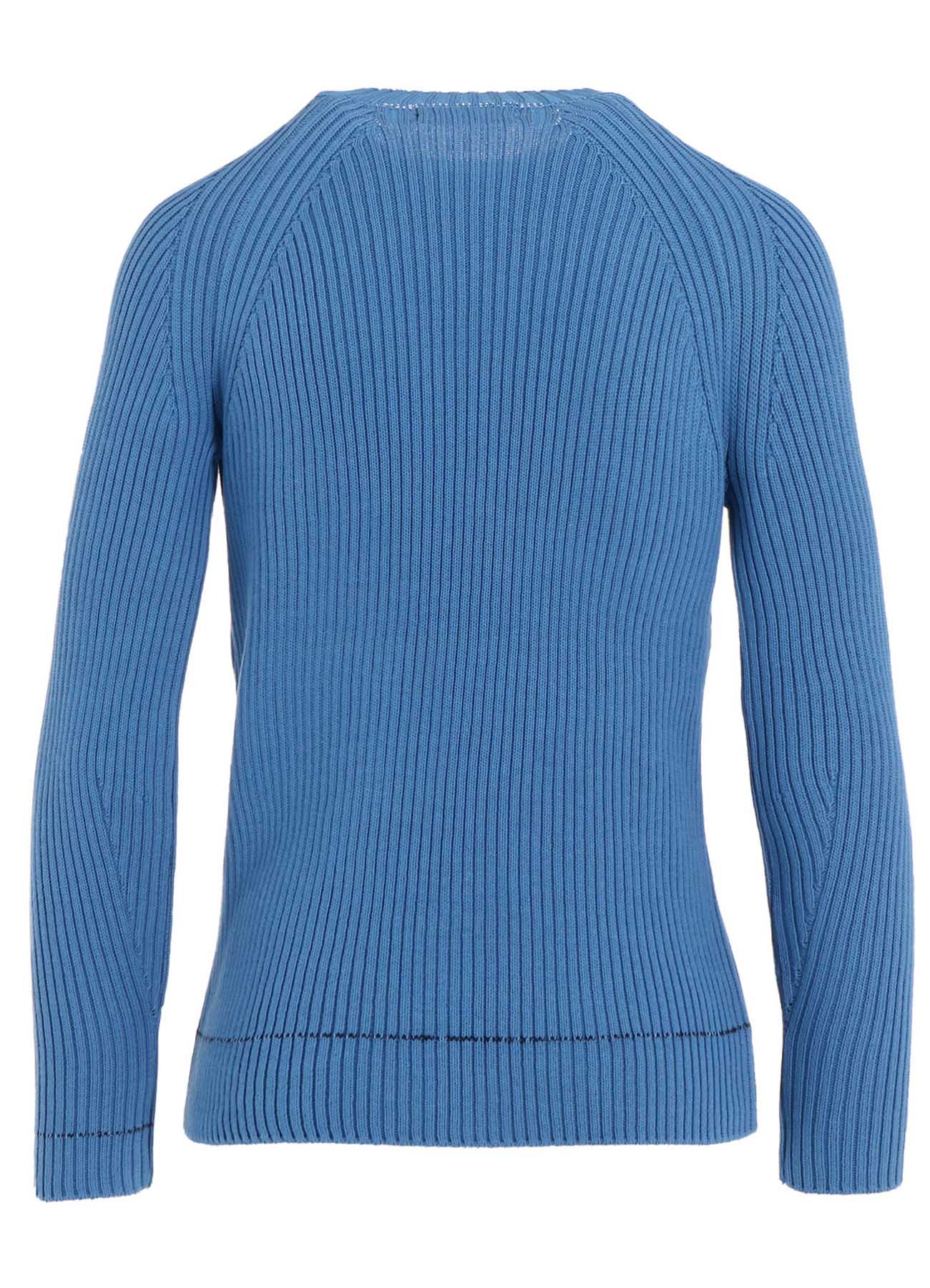 RIB STITCH TWISTED LONG SLEEVE RIB PULLOVER
