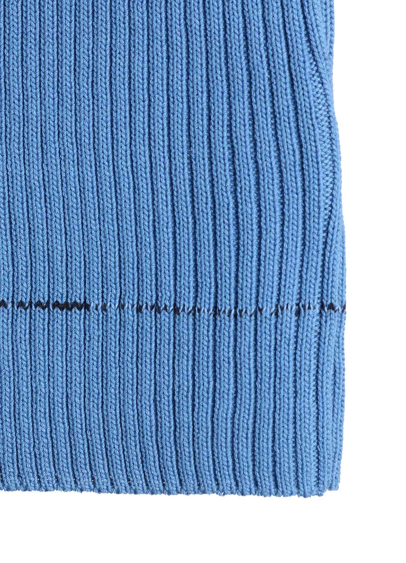 RIB STITCH TWISTED LONG SLEEVE RIB PULLOVER