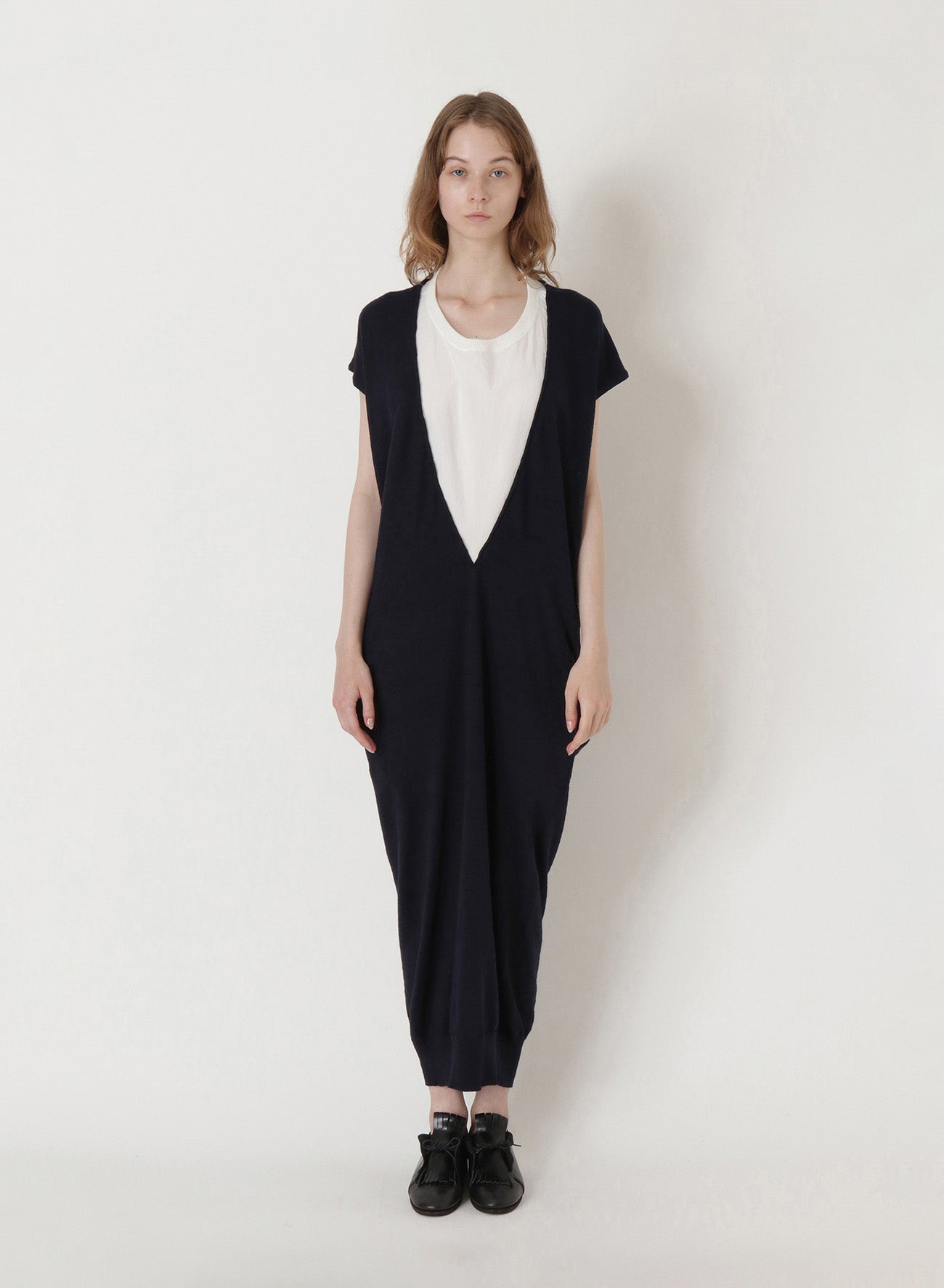2/34Ry/Ny/Li12G1P PLAIN STITCH LAYER STYLE NO SLEEVE DRESS