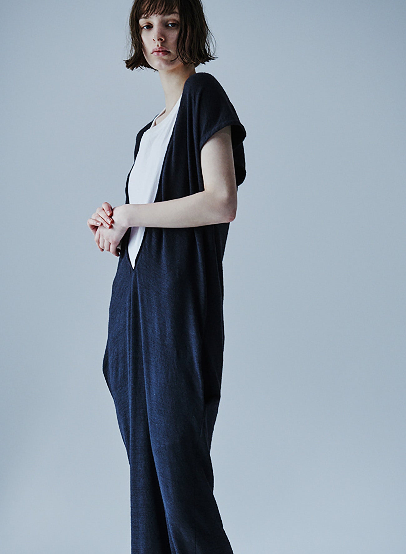 2/34Ry/Ny/Li12G1P PLAIN STITCH LAYER STYLE NO SLEEVE DRESS