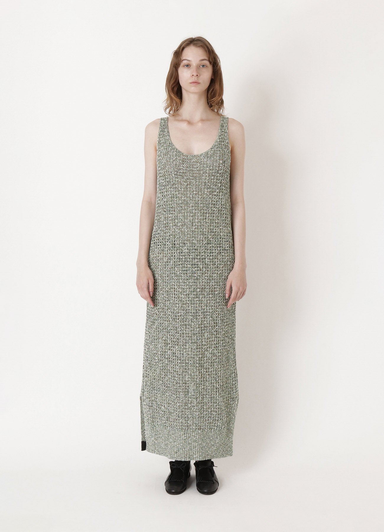 RISMATbyY's RIB COLOURED SLEEVE LESS DRESS
