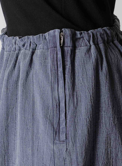 WASHER STRIPE ASYMMETRIC WAIST STRING PANTS