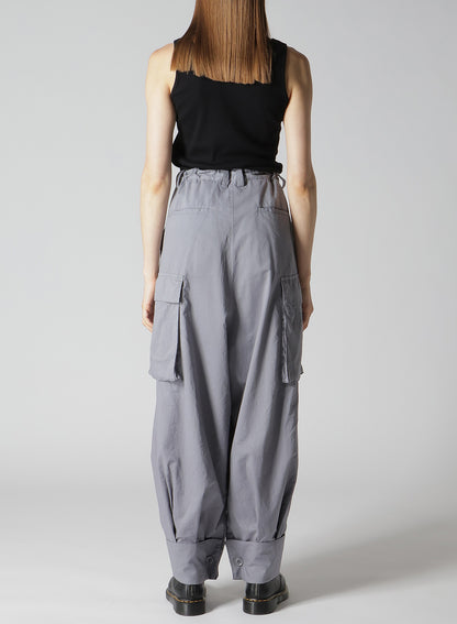 COTTON LAWN GARMENT DYE KHEM CUFFS CARGO PANTS