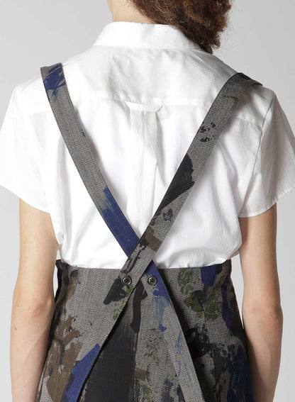 HEATHER POLKA DOT SUSPENDER SKIRT