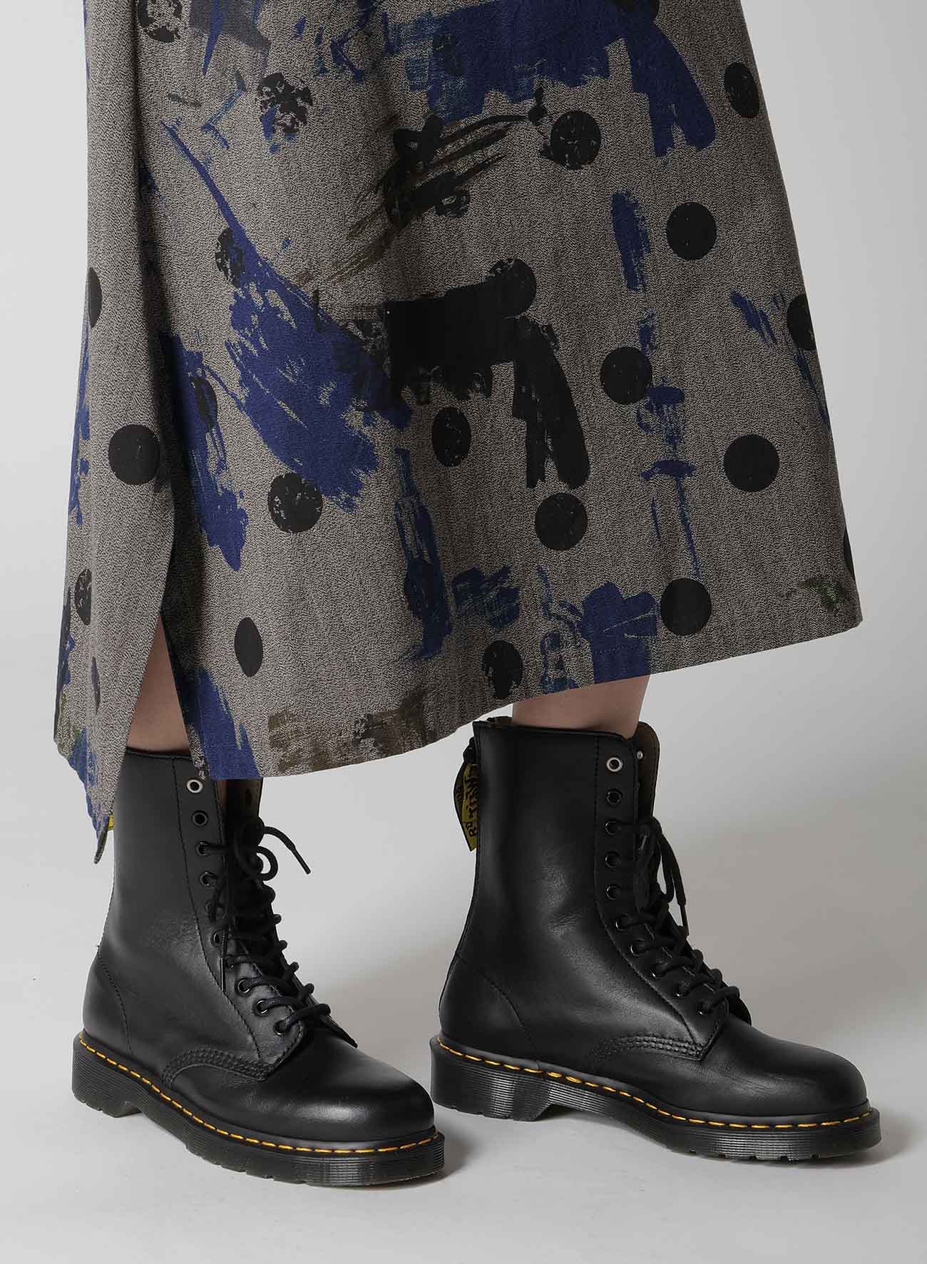 HEATHER POLKA DOT SUSPENDER SKIRT