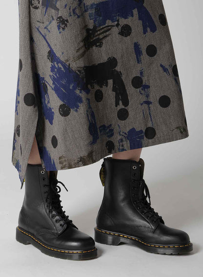 HEATHER POLKA DOT SUSPENDER SKIRT