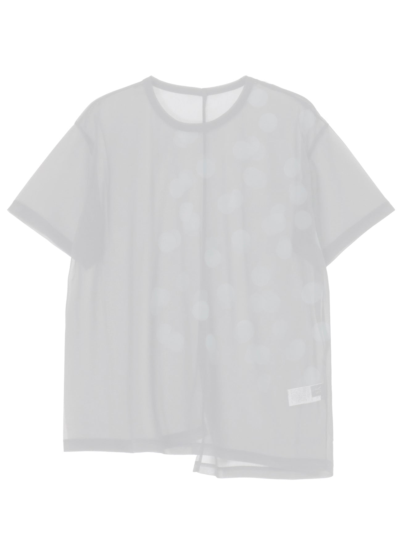GAUZE JERSEY DOT PRINT HALF SLEEVE T