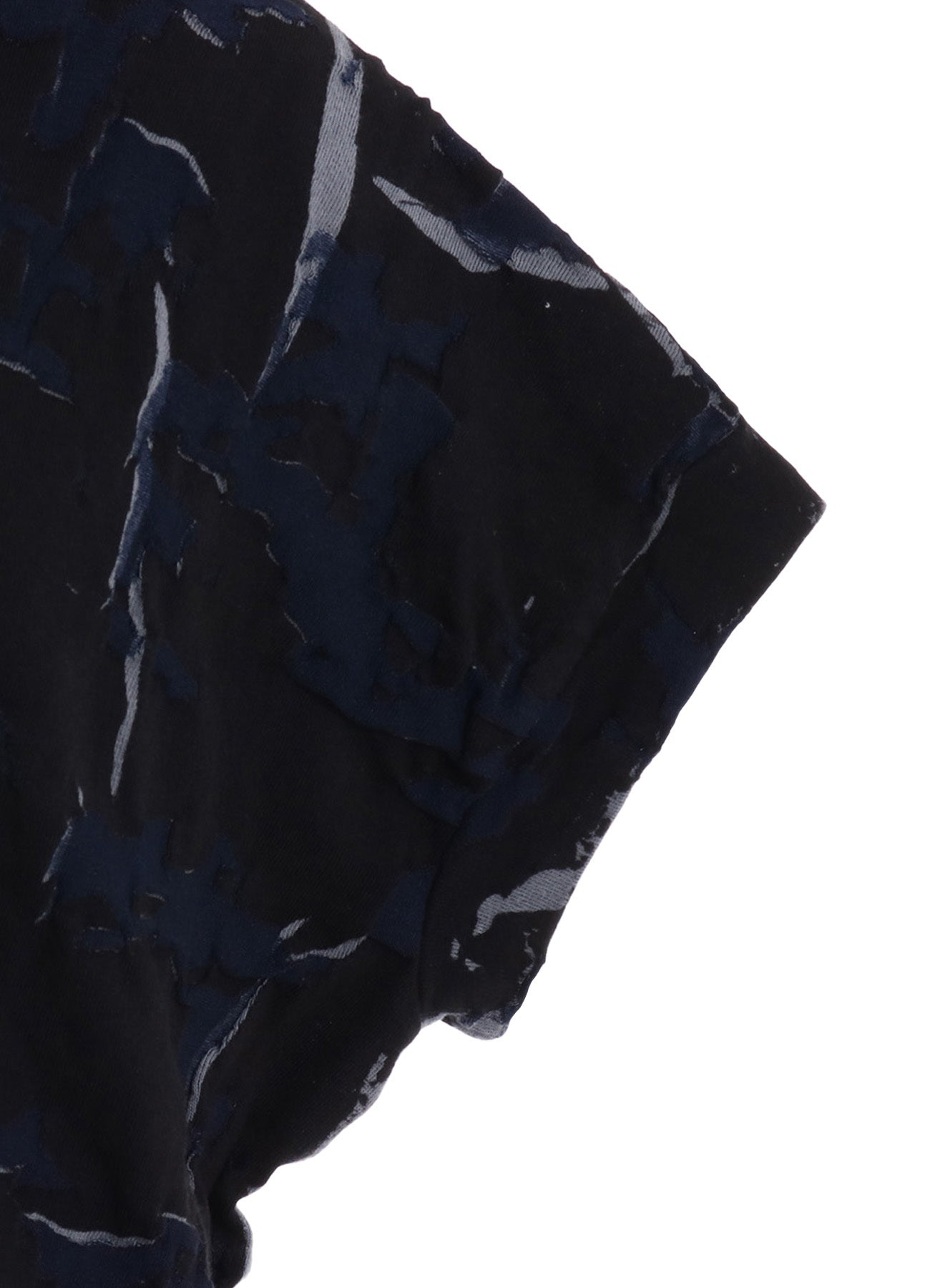 GEOMETRIC LINKS PRINT HIGH NECK IRREGULAR PULLOVER