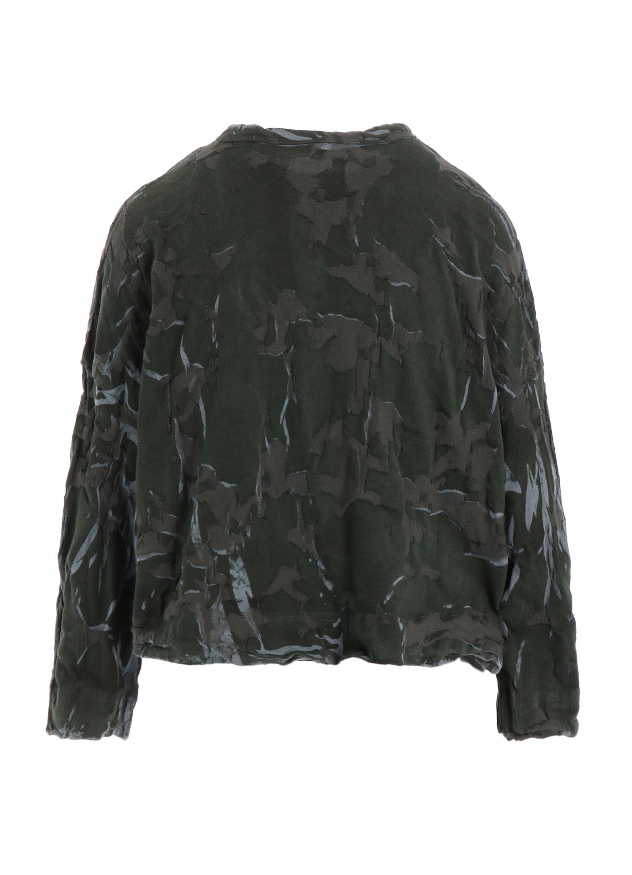 GEOMETRIC LINKS PRINT CROPPED CARDIGAN