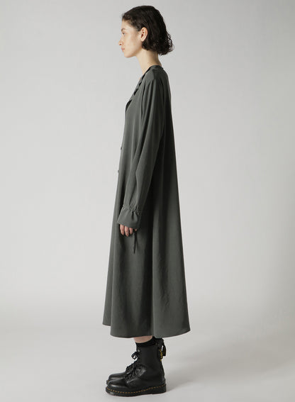 COLLARLESS A-LINE DRESS