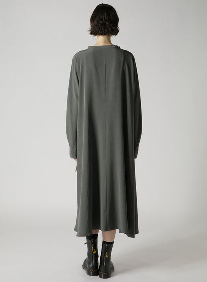 COLLARLESS A-LINE DRESS