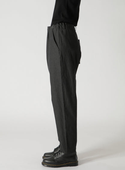 ORGANIC COTTON/LINEN SLIM FIT PANTS