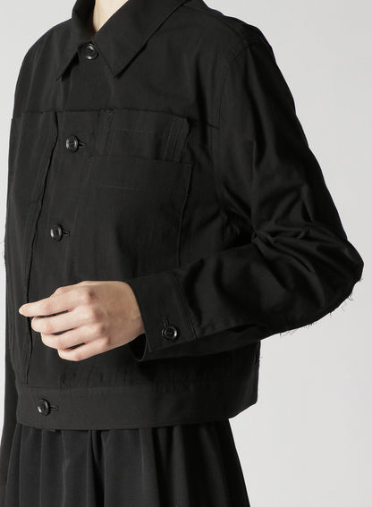 ORGANIC DENIM/LINEN JACKET