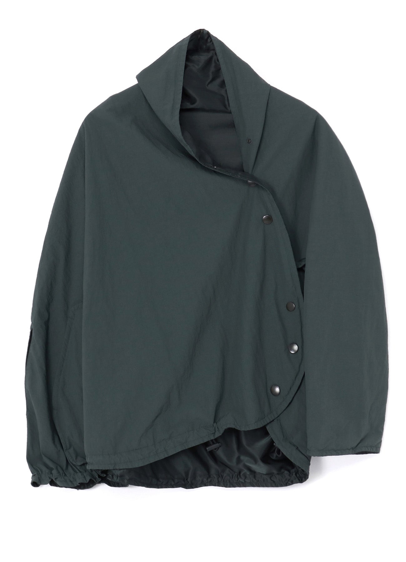 ASYMMETRIC NYLON CAPE
