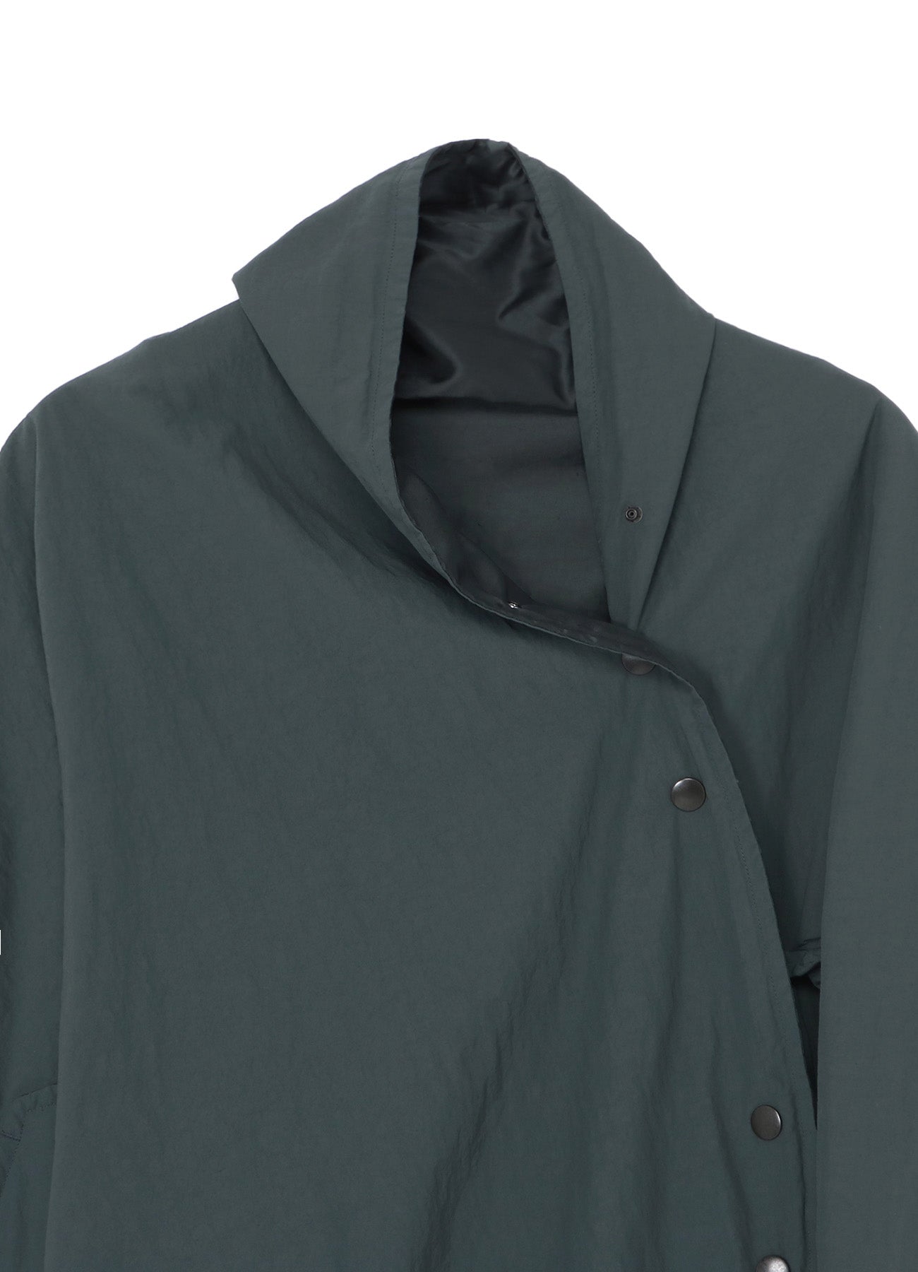 ASYMMETRIC NYLON CAPE