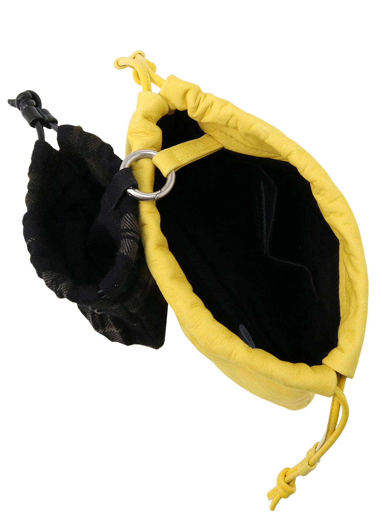 LEATHER STRING LEATHER POUCH