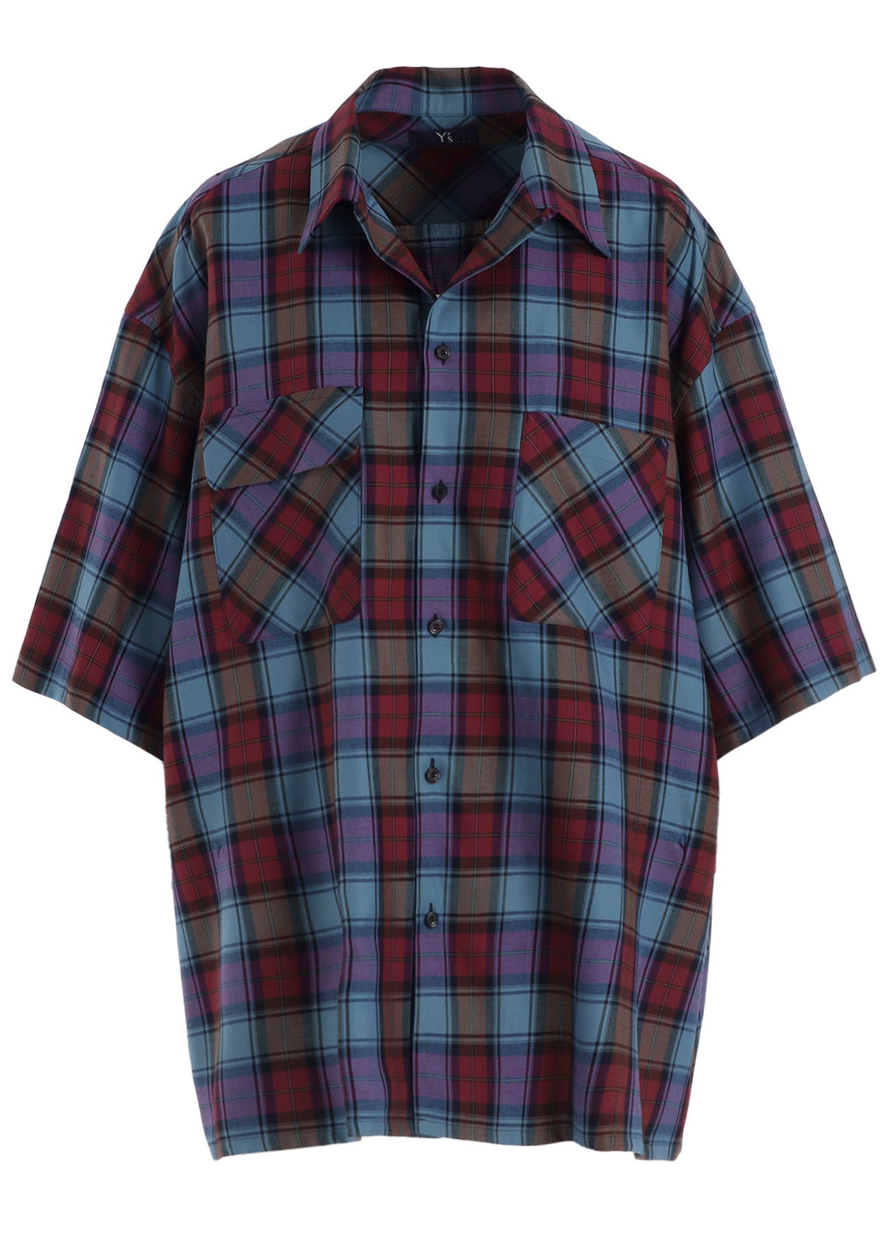 TWILL PLAID BLOUSE