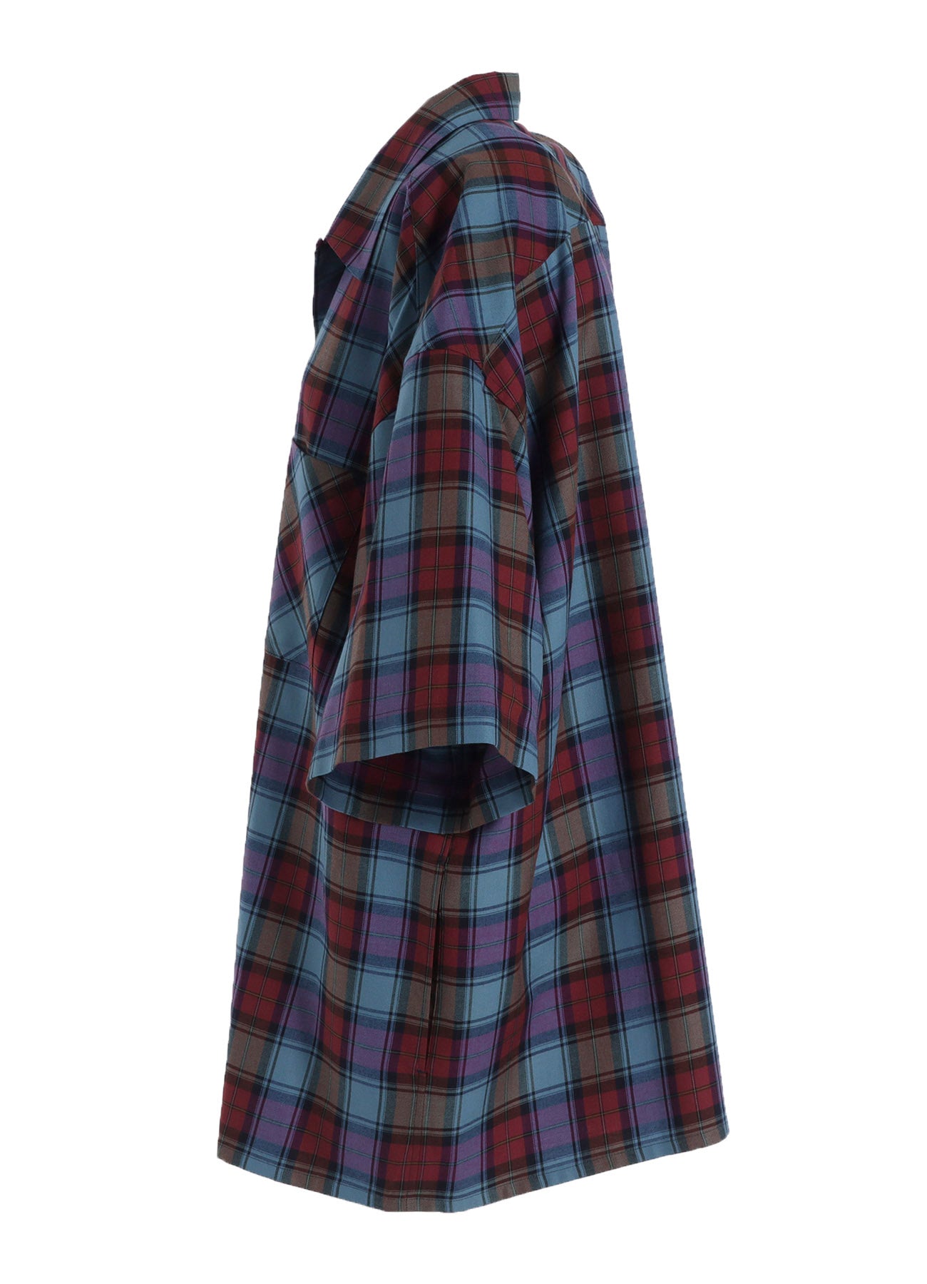 TWILL PLAID BLOUSE