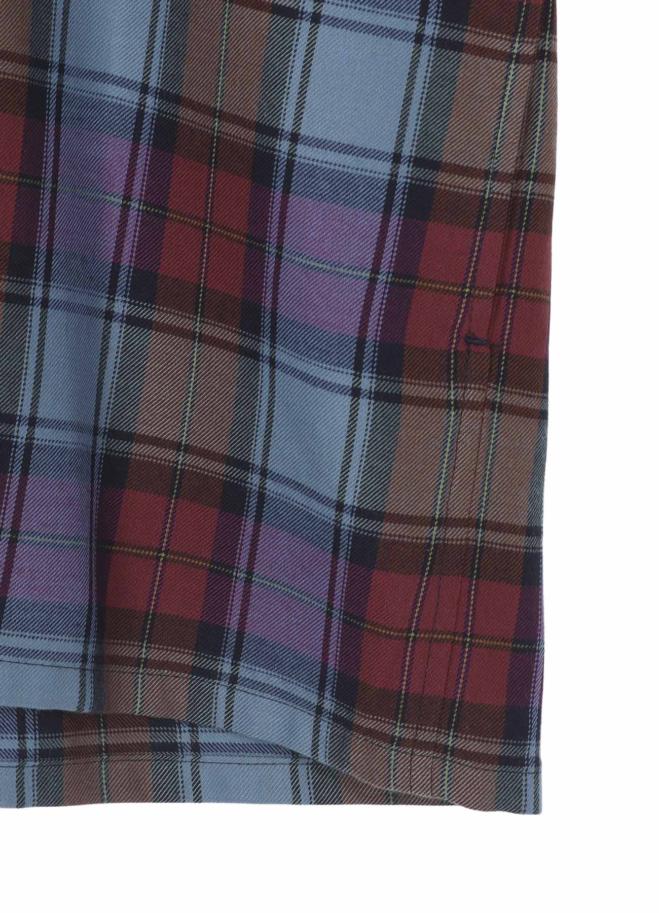TWILL PLAID BLOUSE