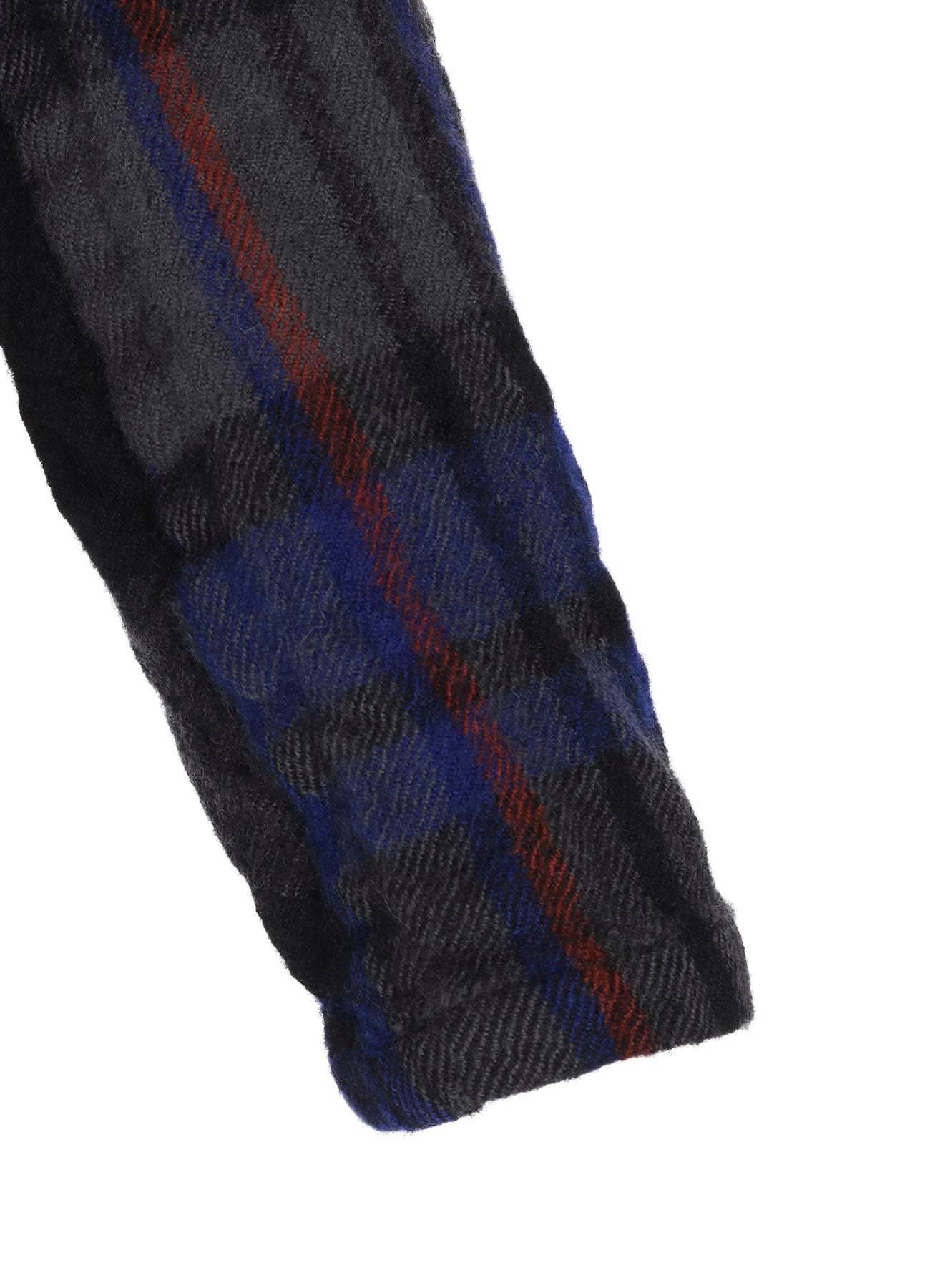 MILLED WOOL PLAID JACKET