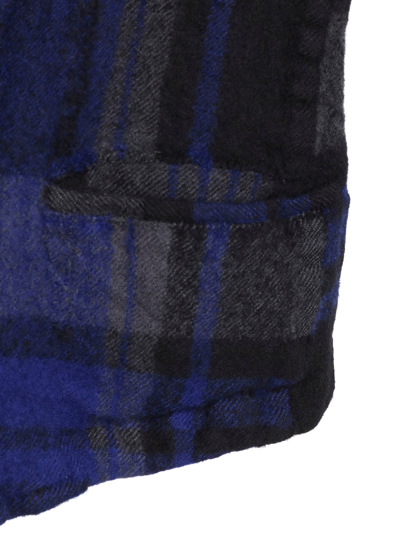 MILLED WOOL PLAID JACKET