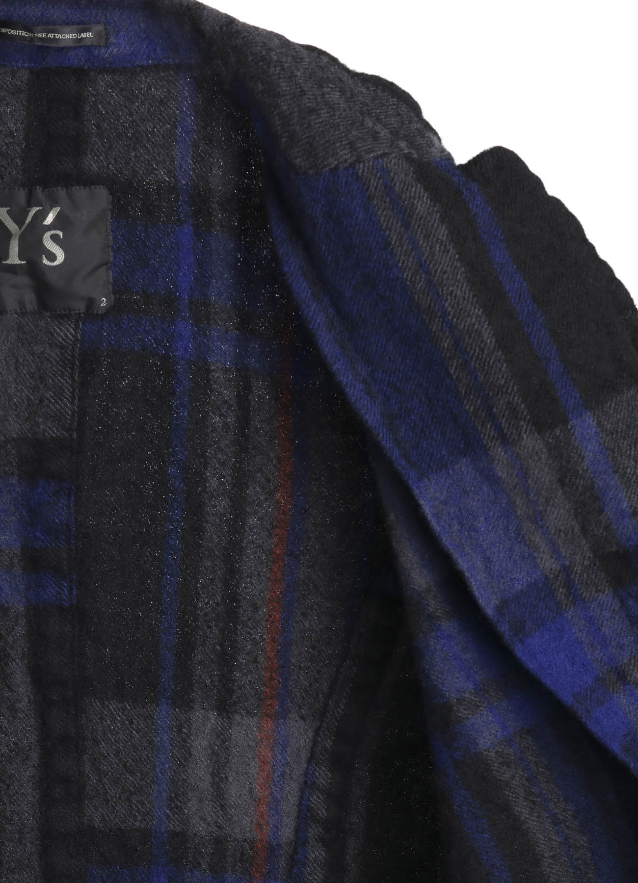 MILLED WOOL PLAID JACKET
