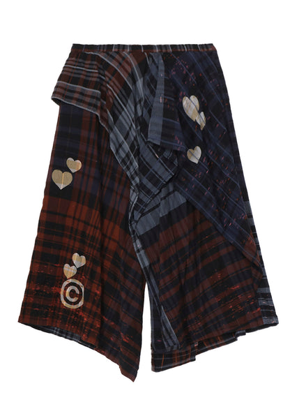 Y’s × CPD HOOME PLAID SKIRT