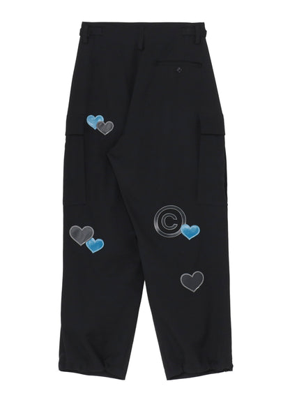 Y’s × CPD HOOME LOVE PATCH WOOL GABARDIN PANTS