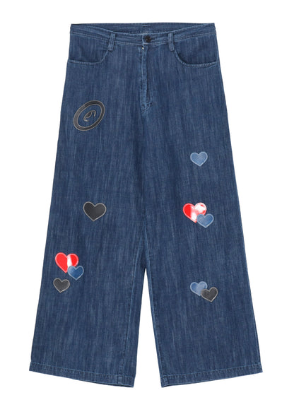 Y’s × CPD HOOME LOVE PATCH DENIM PANTS