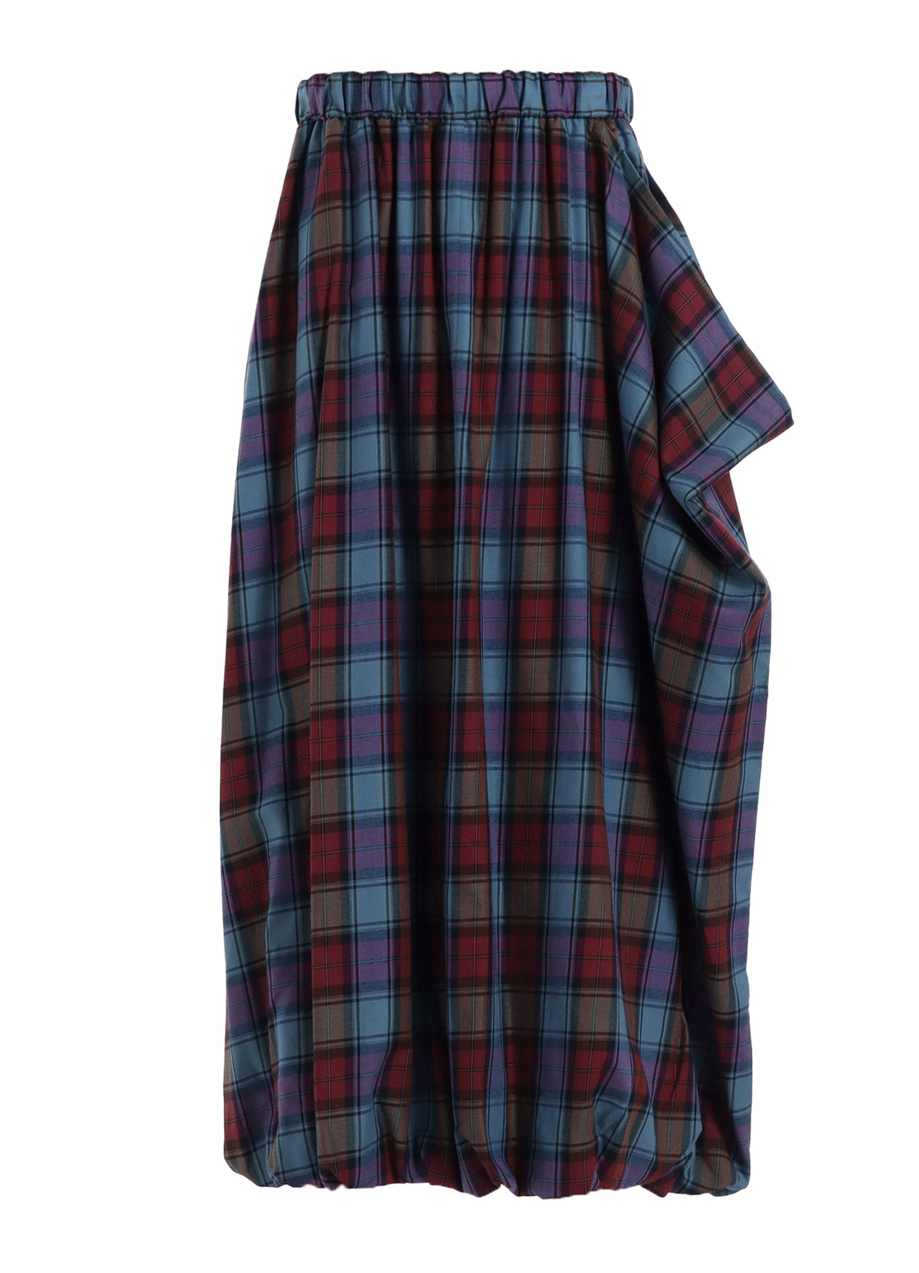 TWILL PLAID SKIRT