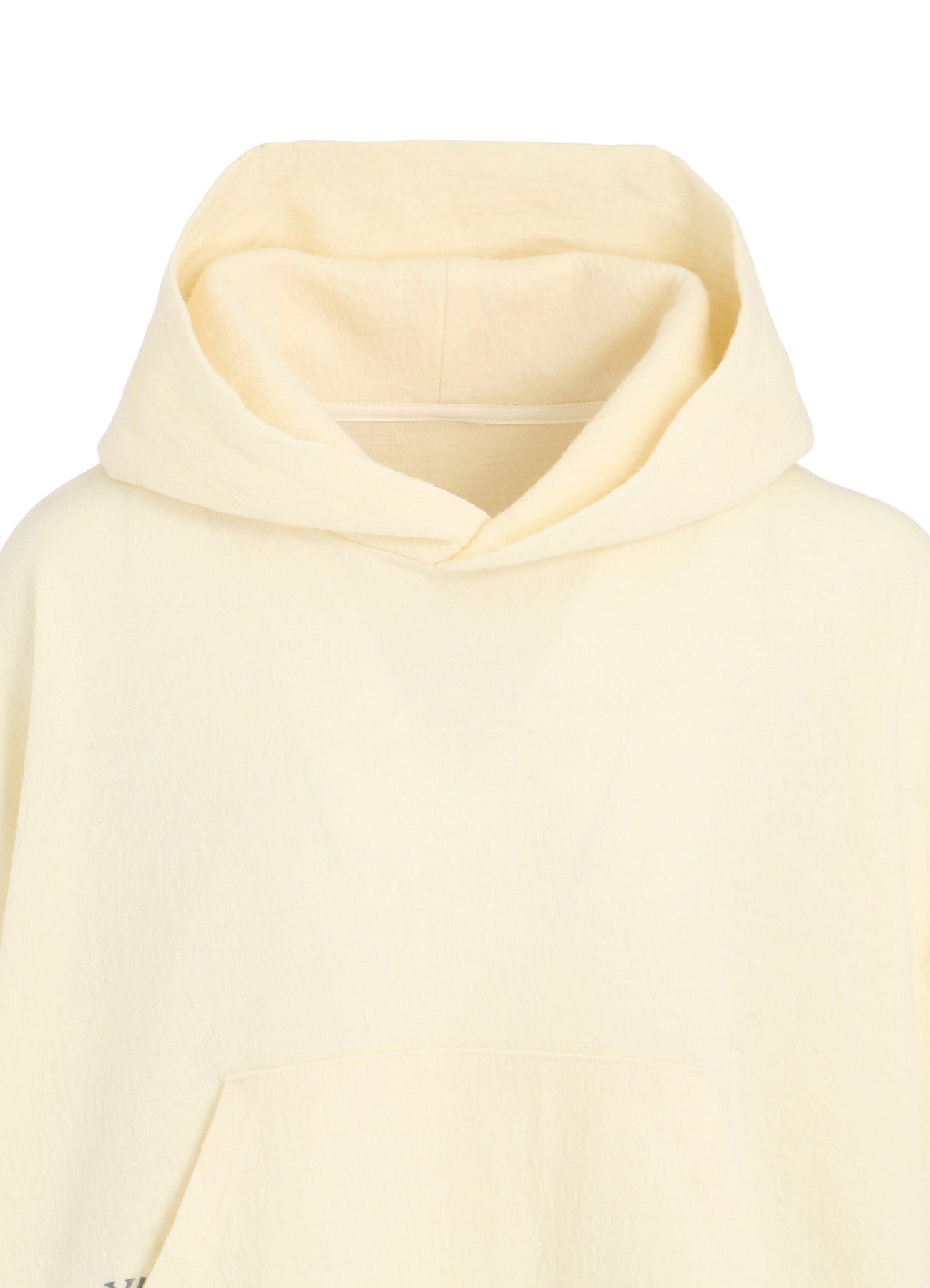 MILLED WOOL HOODIE