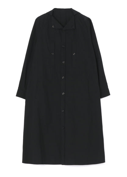 LIGHT TWILL COTTON LONG SLEEVE DRESS