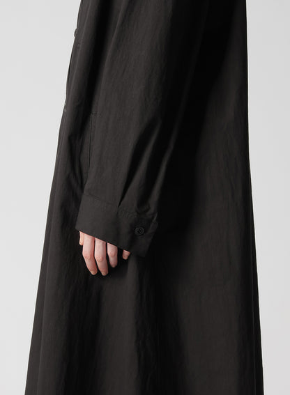 LIGHT TWILL COTTON LONG SLEEVE DRESS