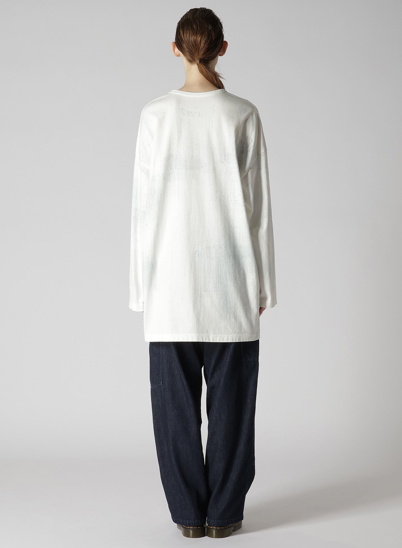 HAND BRUSHED OVERSIZED LONG SLEEVE T