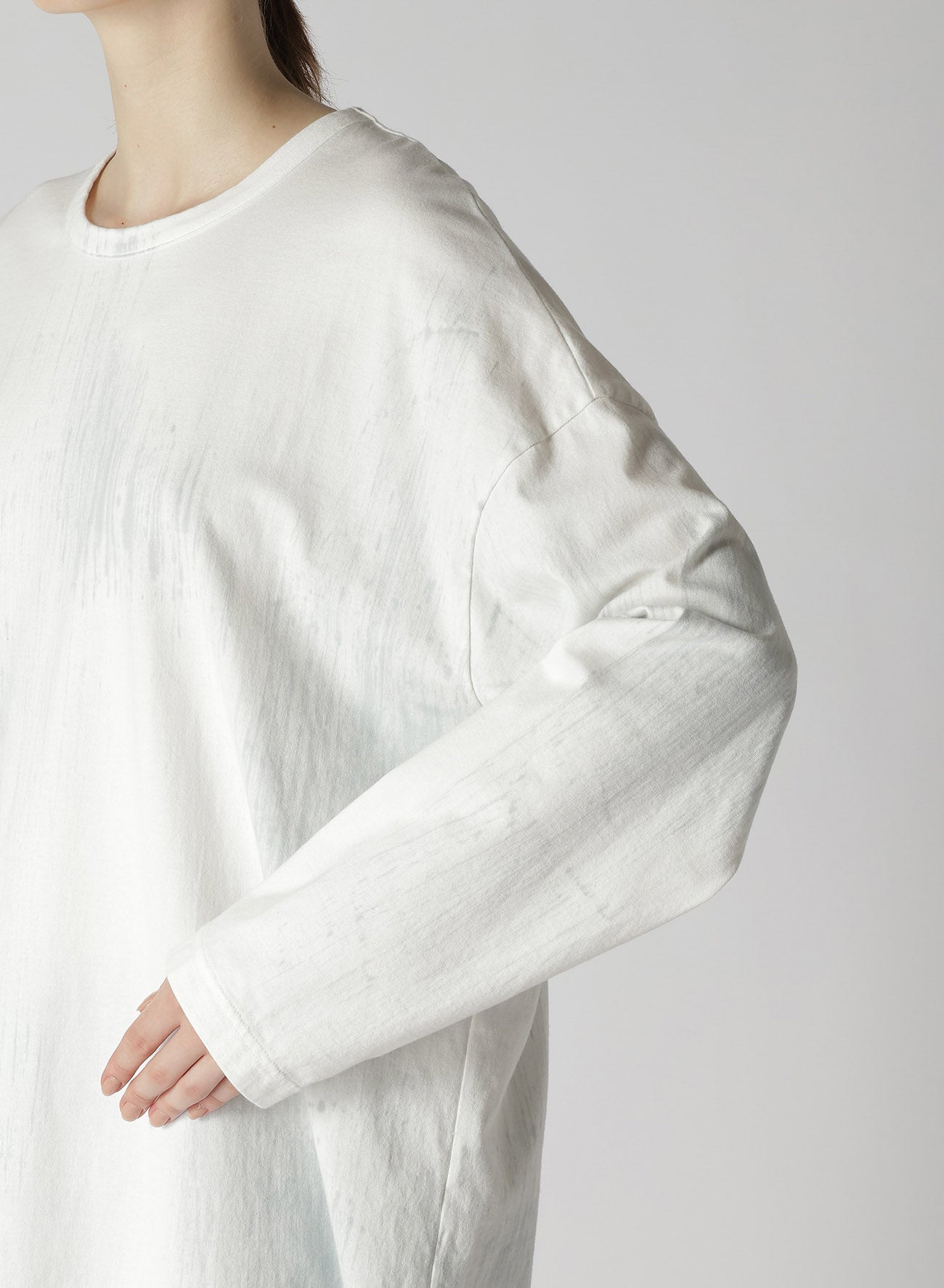 HAND BRUSHED OVERSIZED LONG SLEEVE T