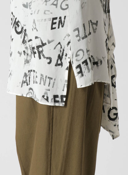 RAYON GEORGETTE SLEEVELESS FLAP PANEL TOP