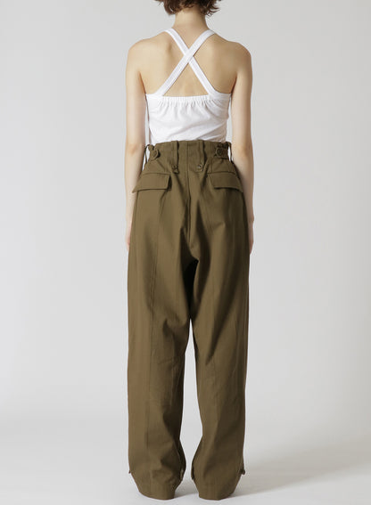DOBBY CHINO PANTS WITH LEFT FLAP POCKET