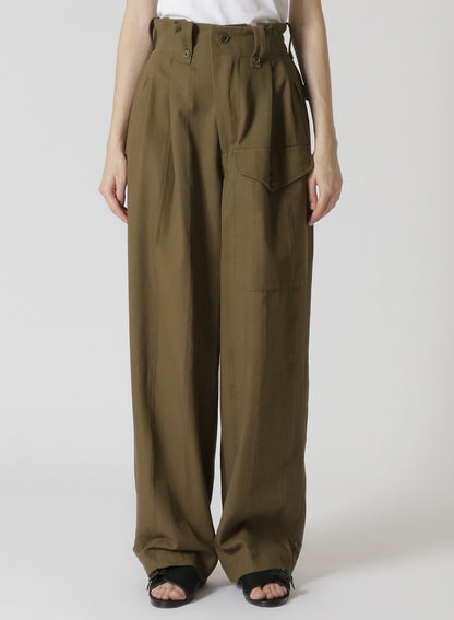 DOBBY CHINO PANTS WITH LEFT FLAP POCKET