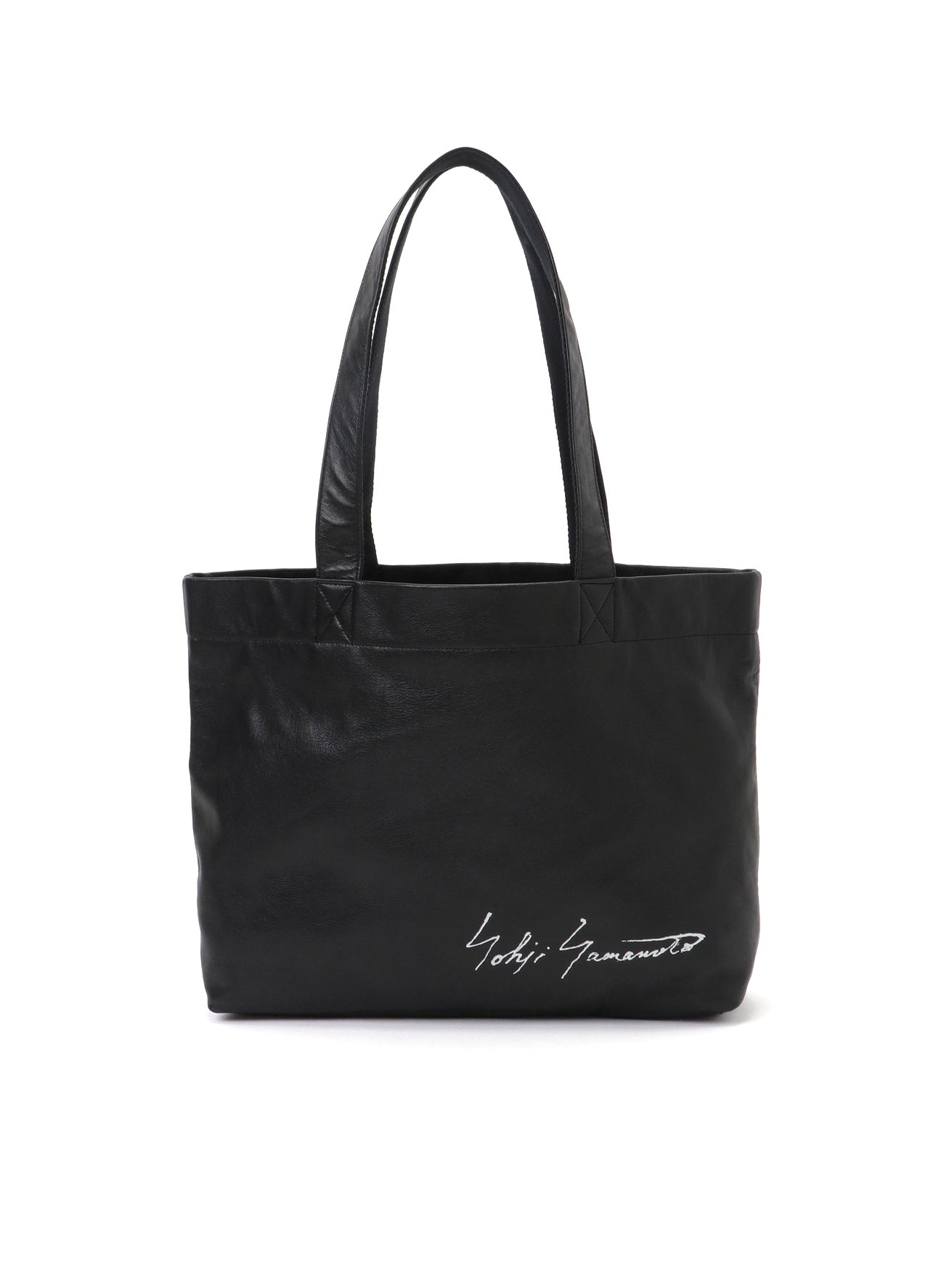 Yohji Yamamoto ハンドバッグ ブラック Signature tote(M) – THE SHOP YOHJI YAMAMOTO