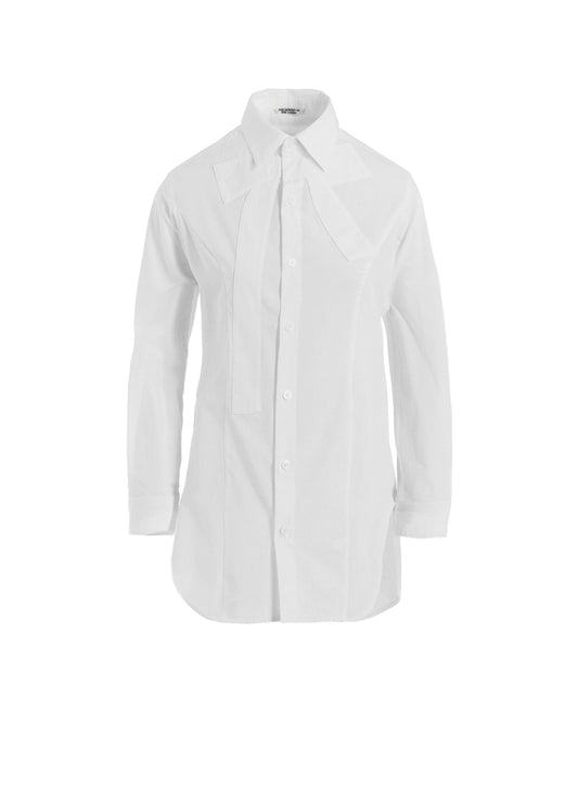 COTTON BROAD R-RIBBON BLOUSE