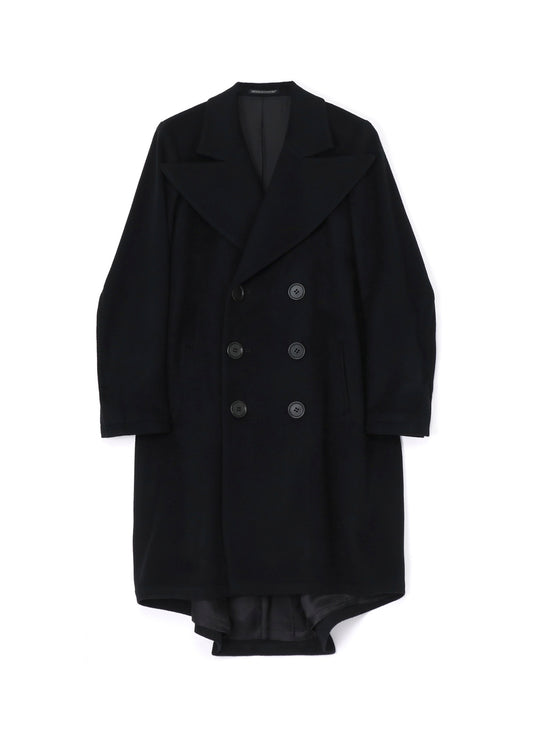 W/CA BEAVER BIG LAPEL DOUBLE COAT