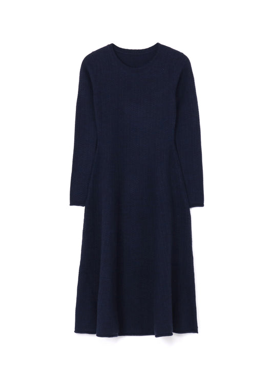 TUCK STITCH FLARE DRESS