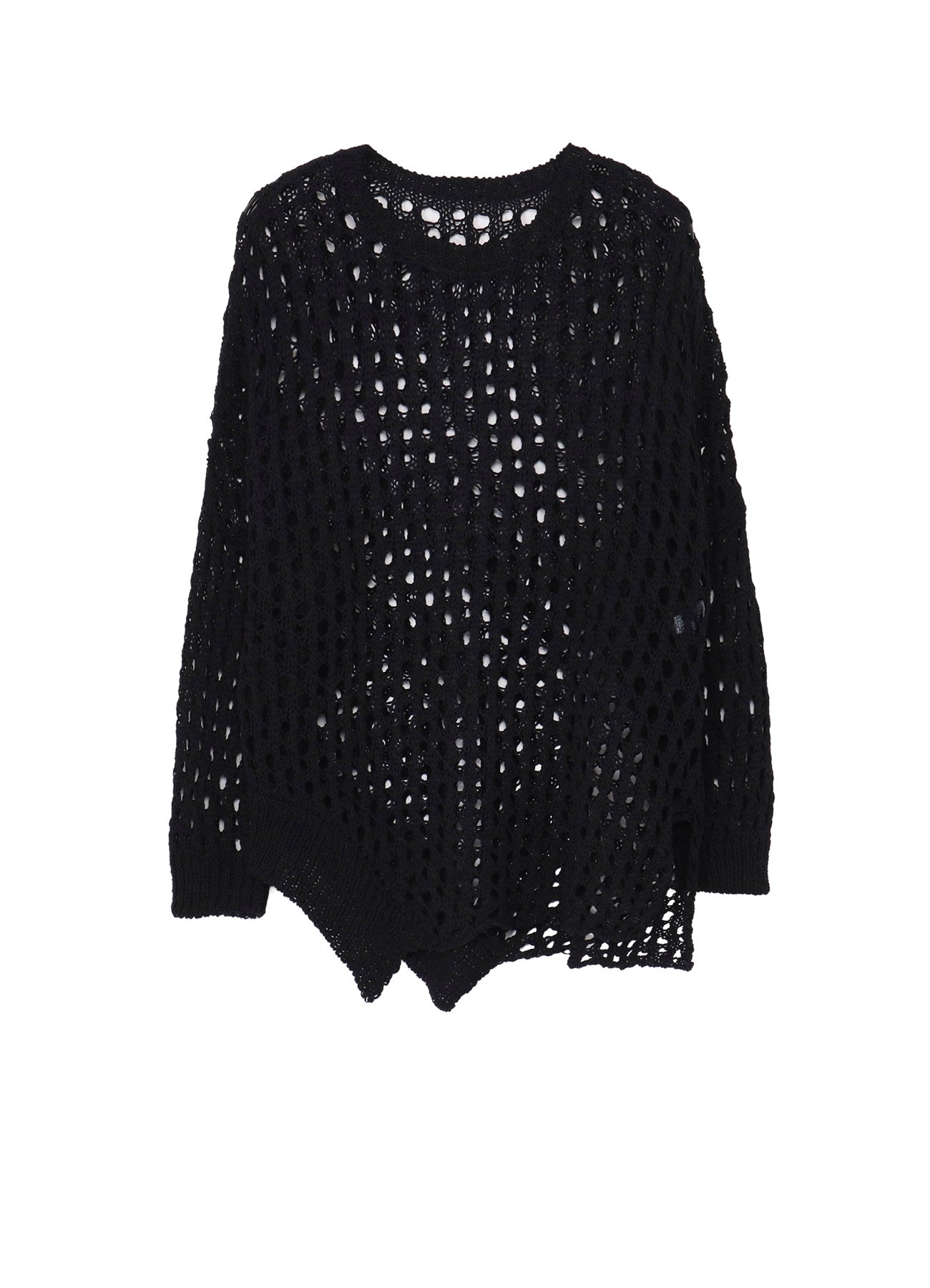 OPENWORK KNIT ROUND NECK PULLOVER – THE SHOP YOHJI YAMAMOTO