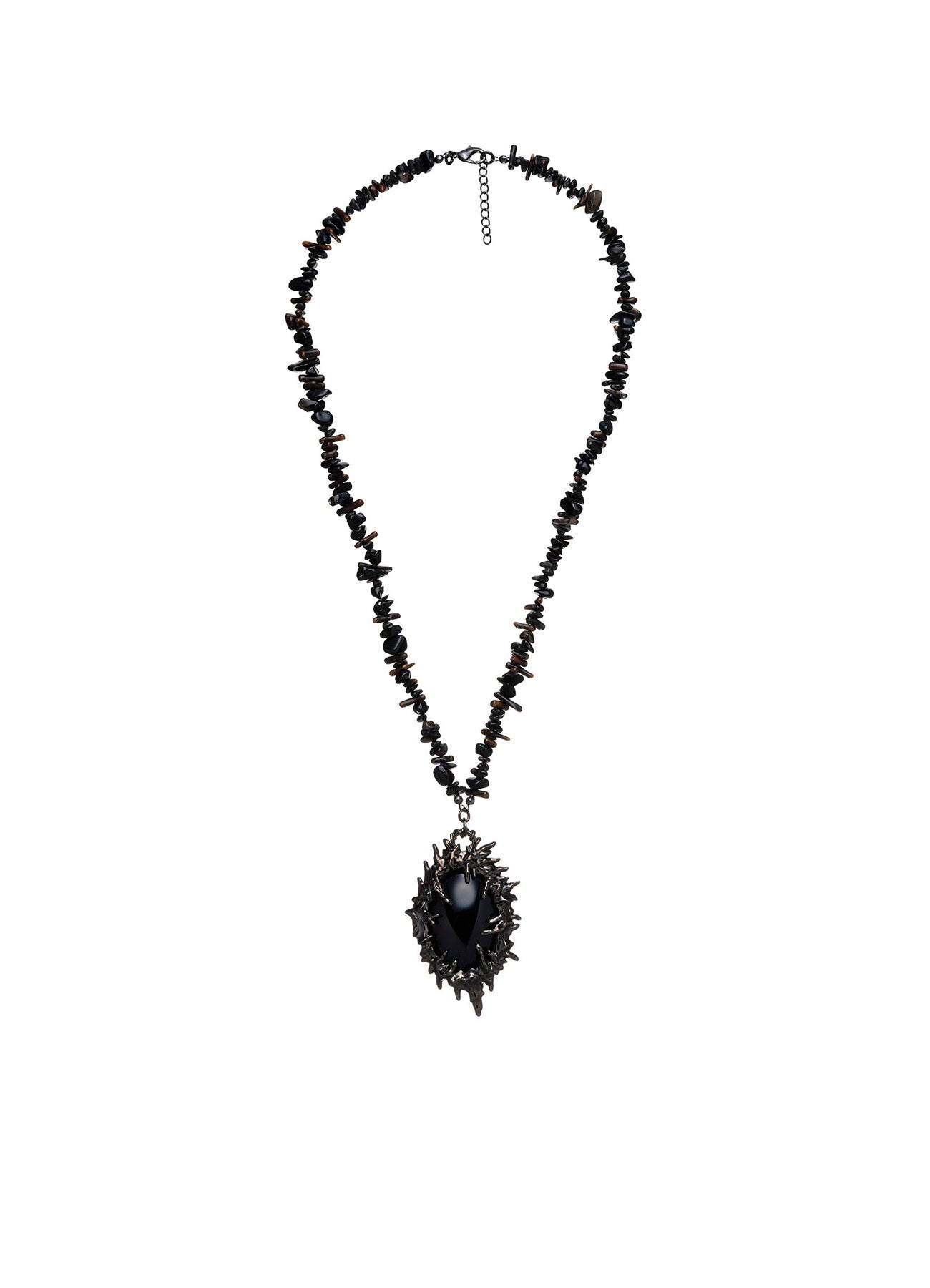 BRASS/OBSIDIAN ECLIPSE NECKLACE – THE SHOP YOHJI YAMAMOTO