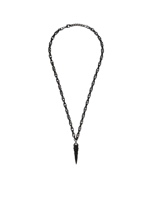 BRASS GUN METAL VENOM PENDANT