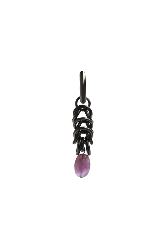 BRASS GM/AMET PUNKMAIL EARRING