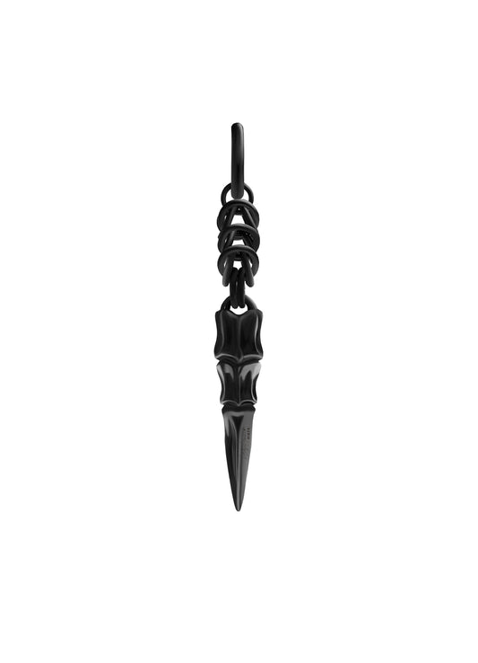 BRASS GUN METAL ANARCHESS EARRING