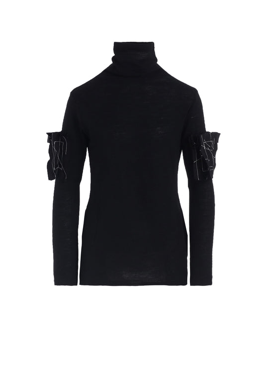 AIRY SPAN WEAK MILLED TURTLENECK LONG T-D